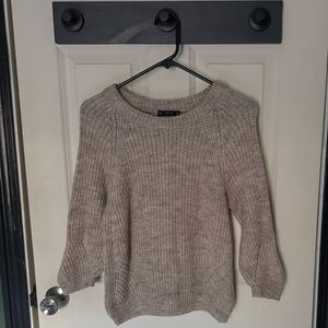 Zara Knit Sweater in Light Brown